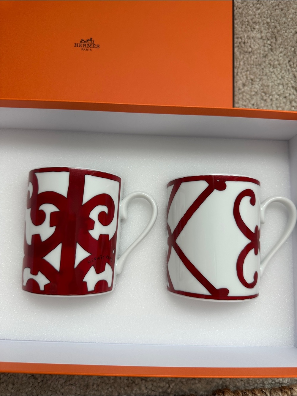 Hermes Balcon du Guadalquivir set of 2 mugs (n°1 to 2)